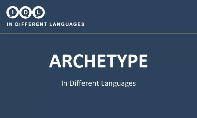 Archetype in Different Languages - Image