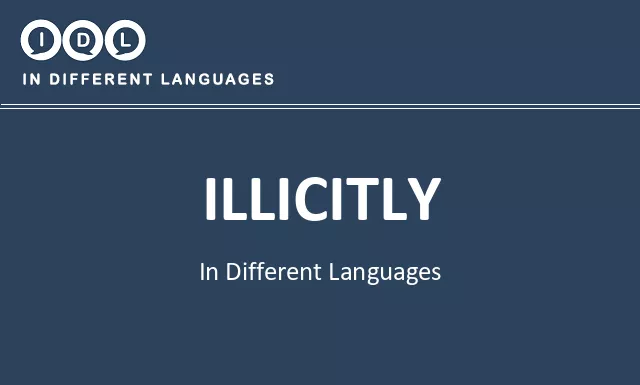Illicitly in Different Languages - Image