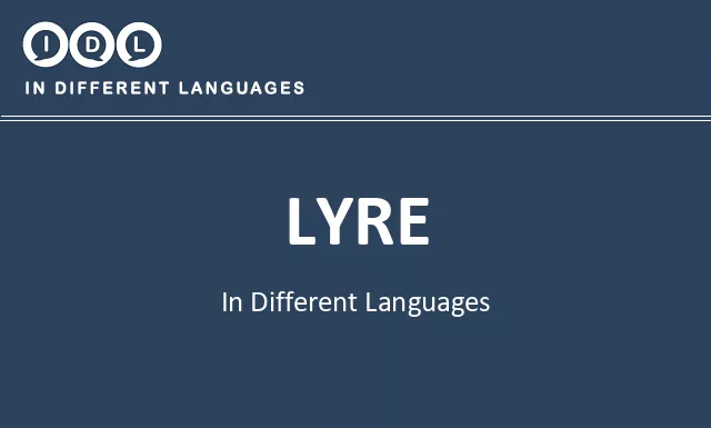 Lyre in Different Languages - Image