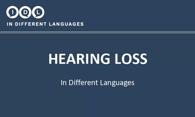 Hearing loss in Different Languages - Image