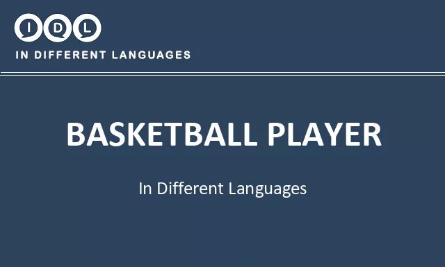 Basketball player in Different Languages - Image