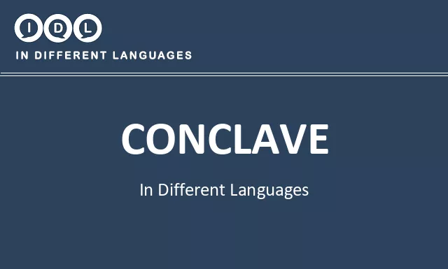 Conclave in Different Languages - Image
