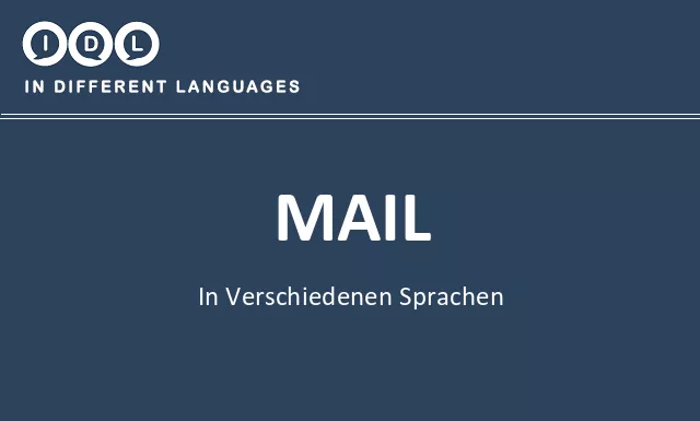 Mail in verschiedenen sprachen - Bild