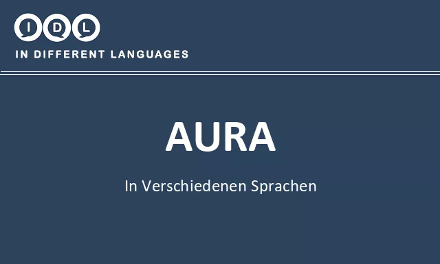 Aura in verschiedenen sprachen - Bild