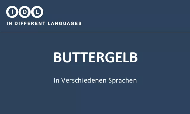 Buttergelb in verschiedenen sprachen - Bild
