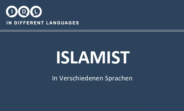 Islamist in verschiedenen sprachen - Bild