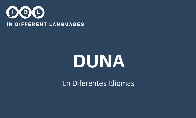 Duna en diferentes idiomas - Imagen