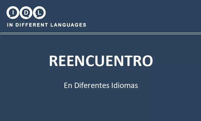 Reencuentro en diferentes idiomas - Imagen