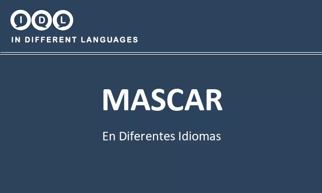 Mascar en diferentes idiomas - Imagen