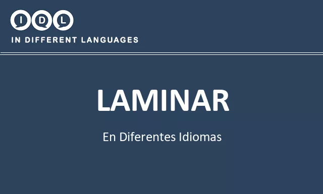 Laminar en diferentes idiomas - Imagen