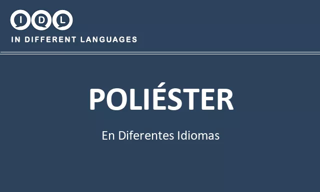 Poliéster en diferentes idiomas - Imagen