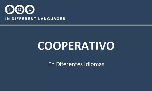 Cooperativo en diferentes idiomas - Imagen