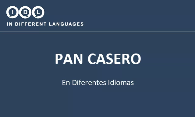 Pan casero en diferentes idiomas - Imagen