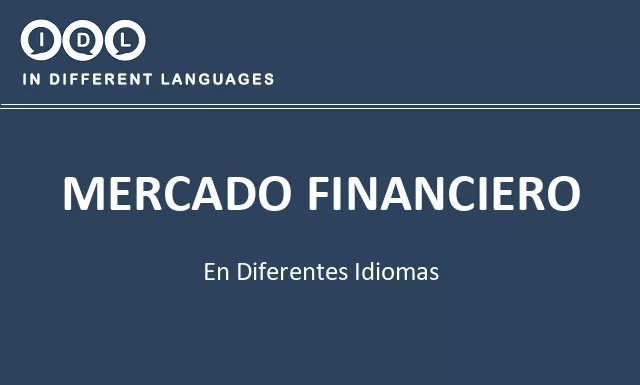 Mercado financiero en diferentes idiomas - Imagen