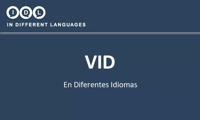 Vid en diferentes idiomas - Imagen