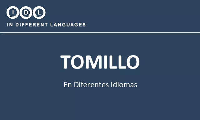 Tomillo en diferentes idiomas - Imagen