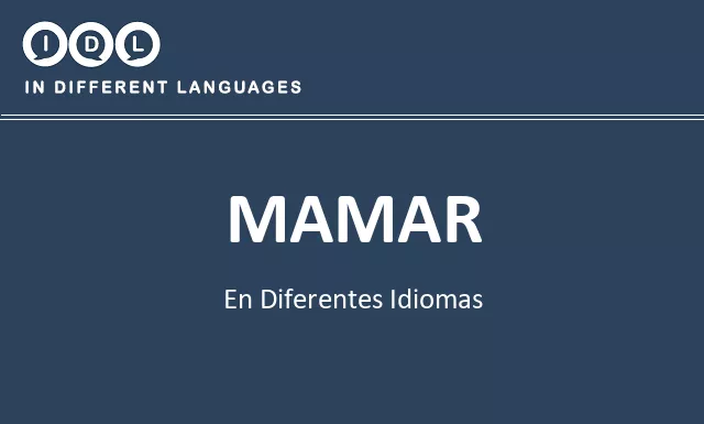 Mamar en diferentes idiomas - Imagen