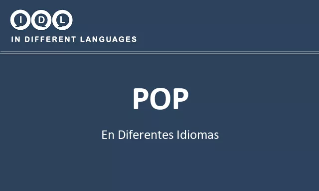 Pop en diferentes idiomas - Imagen