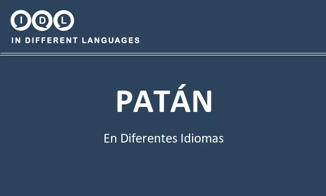 Patán en diferentes idiomas - Imagen