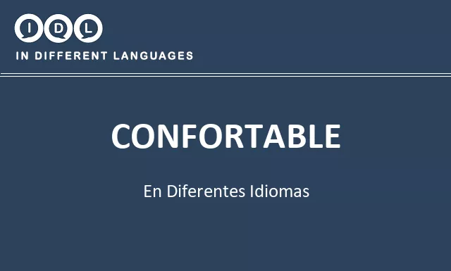 Confortable en diferentes idiomas - Imagen