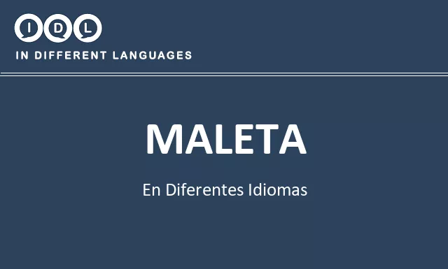 Maleta en diferentes idiomas - Imagen