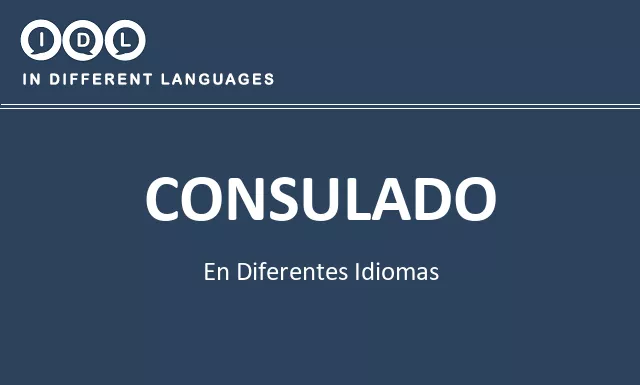 Consulado en diferentes idiomas - Imagen