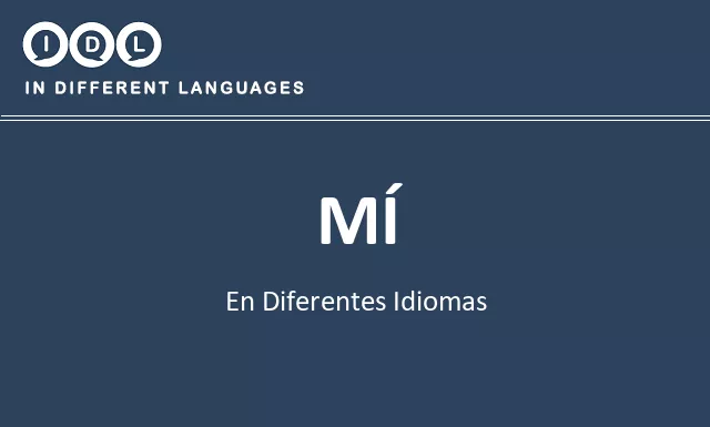Mí en diferentes idiomas - Imagen
