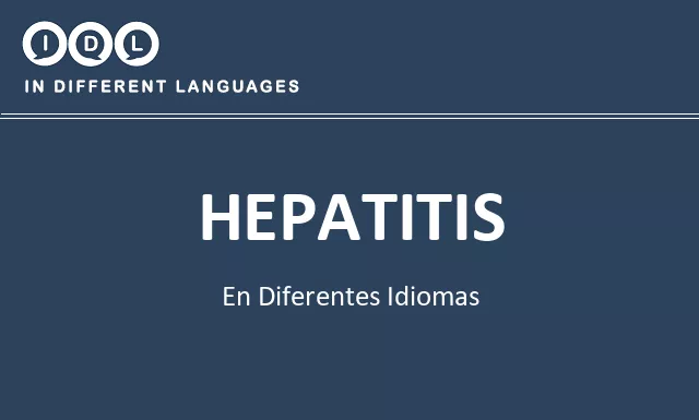 Hepatitis en diferentes idiomas - Imagen