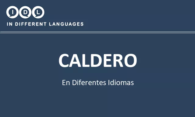Caldero en diferentes idiomas - Imagen