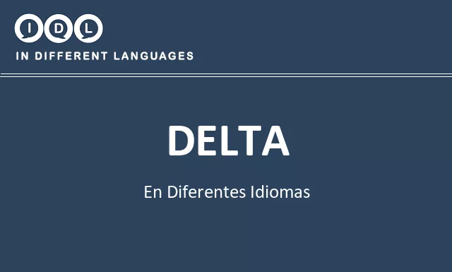 Delta en diferentes idiomas - Imagen
