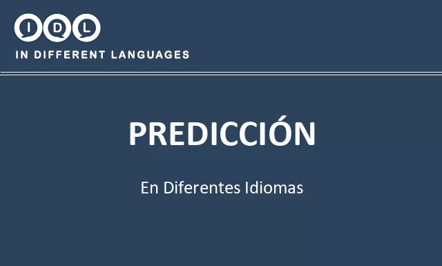 Predicción en diferentes idiomas - Imagen