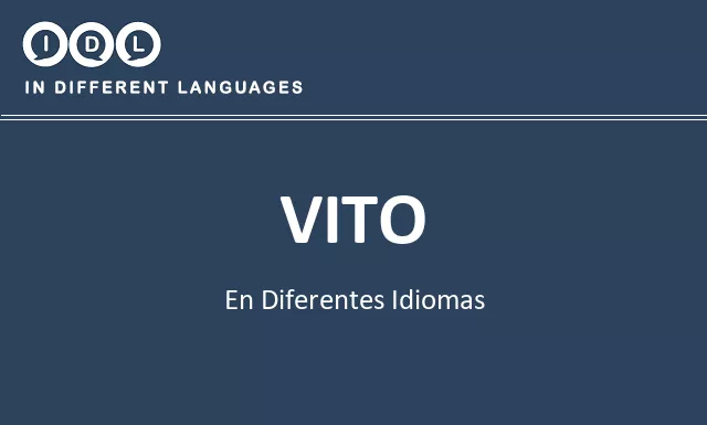Vito en diferentes idiomas - Imagen