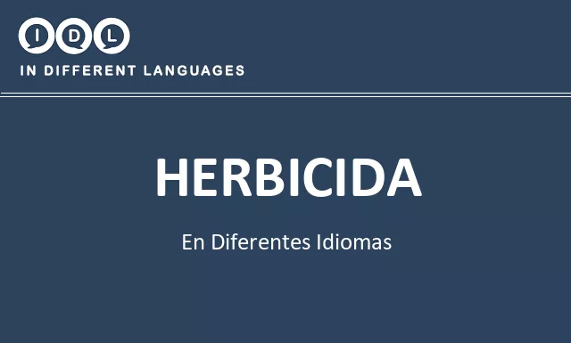 Herbicida en diferentes idiomas - Imagen