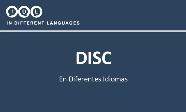Disc en diferentes idiomas - Imagen