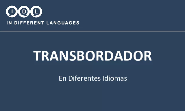 Transbordador en diferentes idiomas - Imagen