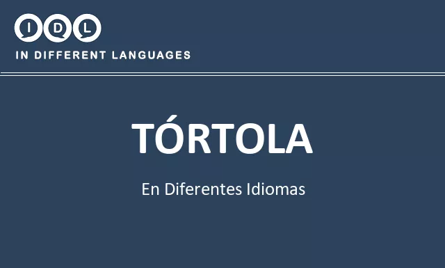 Tórtola en diferentes idiomas - Imagen