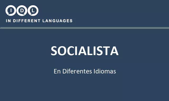 Socialista en diferentes idiomas - Imagen