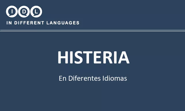 Histeria en diferentes idiomas - Imagen