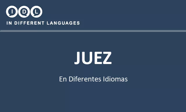 Juez en diferentes idiomas - Imagen