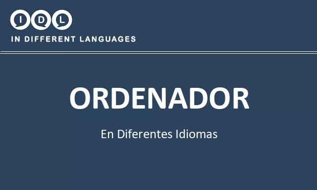 Ordenador en diferentes idiomas - Imagen