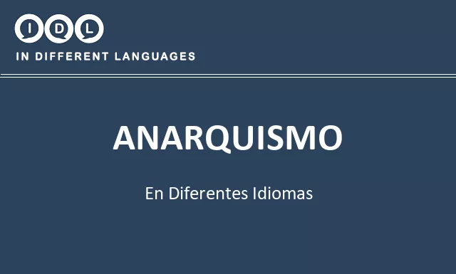 Anarquismo en diferentes idiomas - Imagen