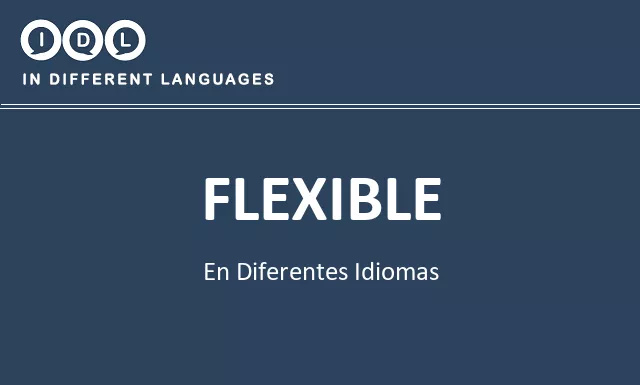 Flexible en diferentes idiomas - Imagen