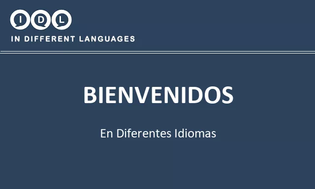 Bienvenidos en diferentes idiomas - Imagen