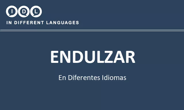Endulzar en diferentes idiomas - Imagen