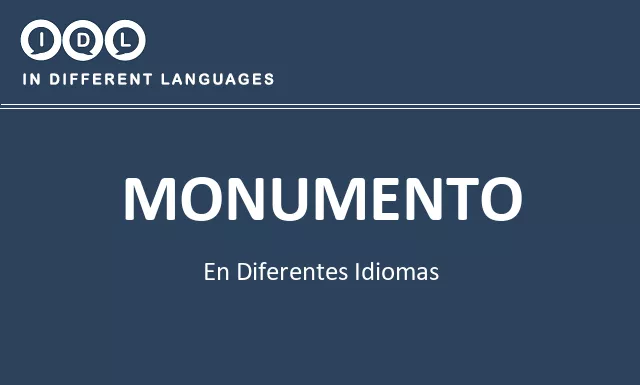 Monumento en diferentes idiomas - Imagen