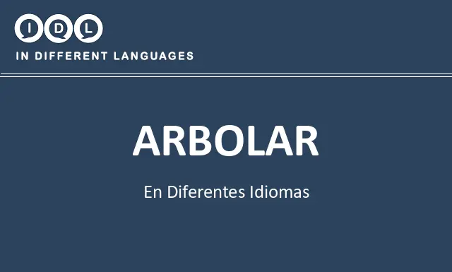 Arbolar en diferentes idiomas - Imagen