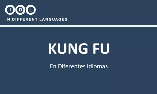 Kung fu en diferentes idiomas - Imagen