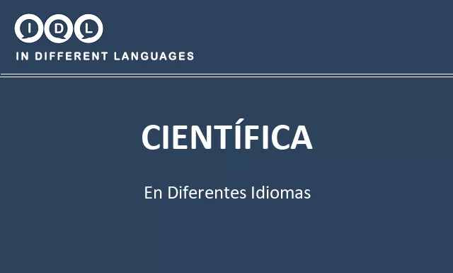 Científica en diferentes idiomas - Imagen