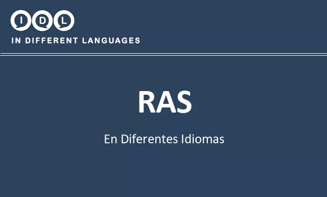 Ras en diferentes idiomas - Imagen