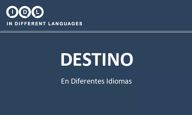 Destino en diferentes idiomas - Imagen